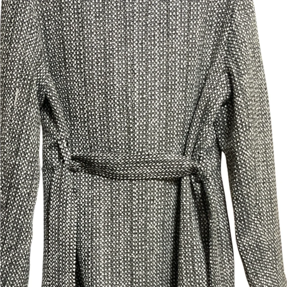 Mustard Seed Tweed Coat Blazer & Button Front Dress Set Black Ivory Small NWT - Picture 6 of 8